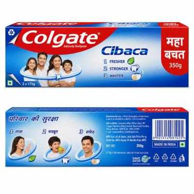 COLGATE CIBACA ANTICAVITY  TOOTHPASTE - 350g